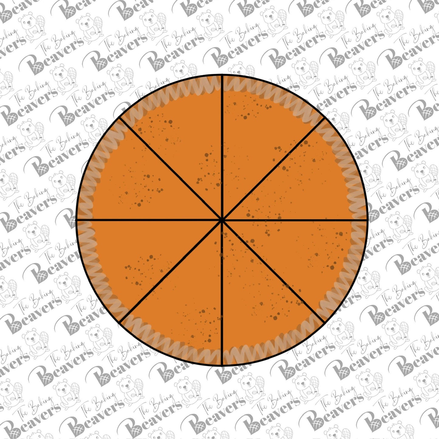 Narrow Pumpkin Pie Slice Cookie Cutter