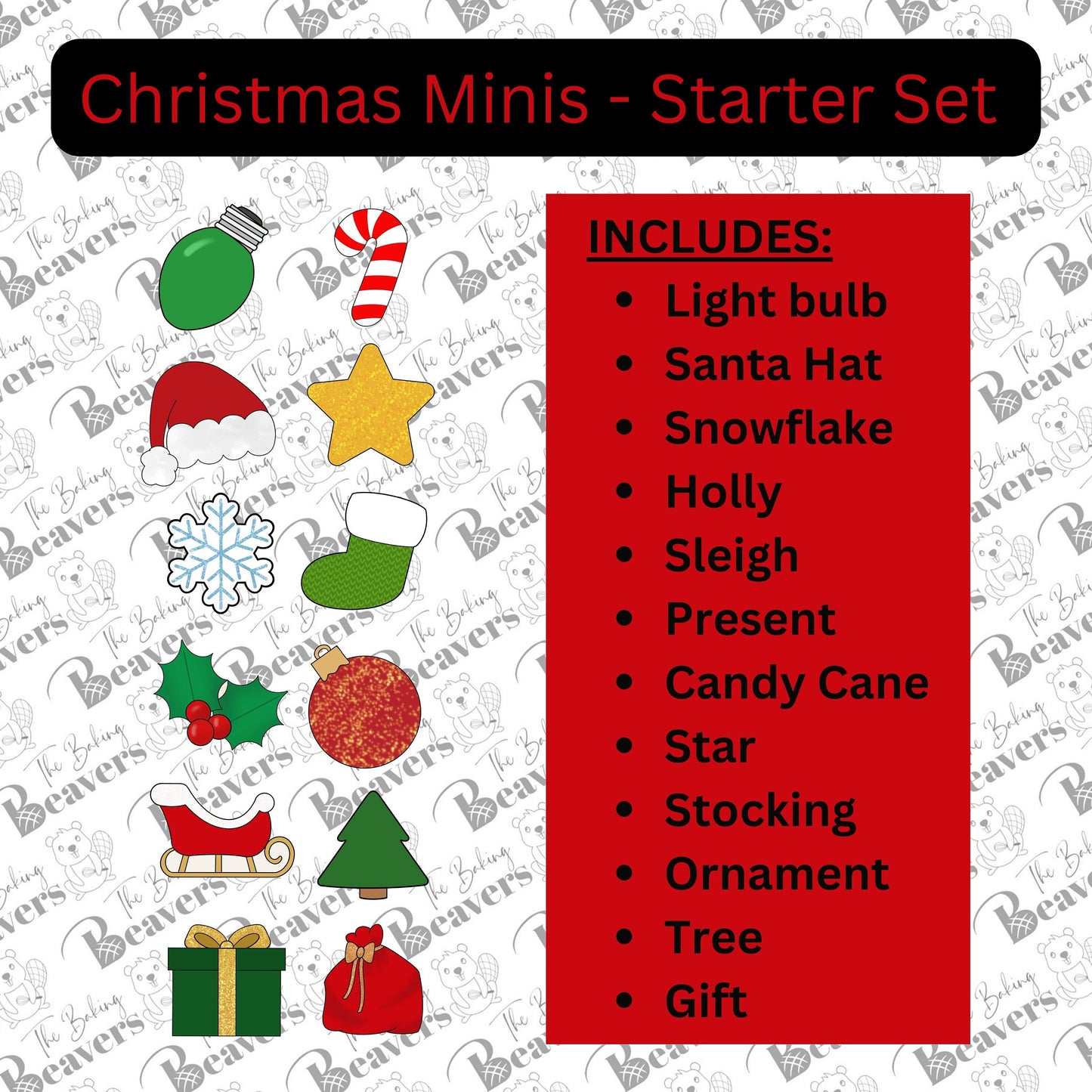 Christmas Dozen (Starter Set) Cookie Cutters