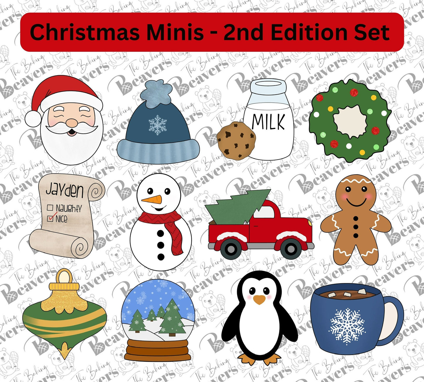 Christmas Dozen (2nd edition) Set of Cookie Cutters