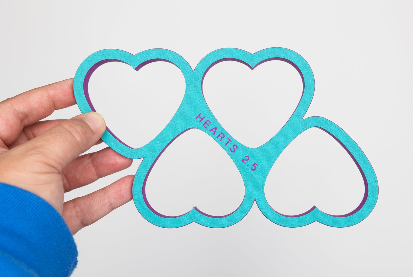 Multi-Heart Cookie Cutter (Cuts 4 Hearts at Once)