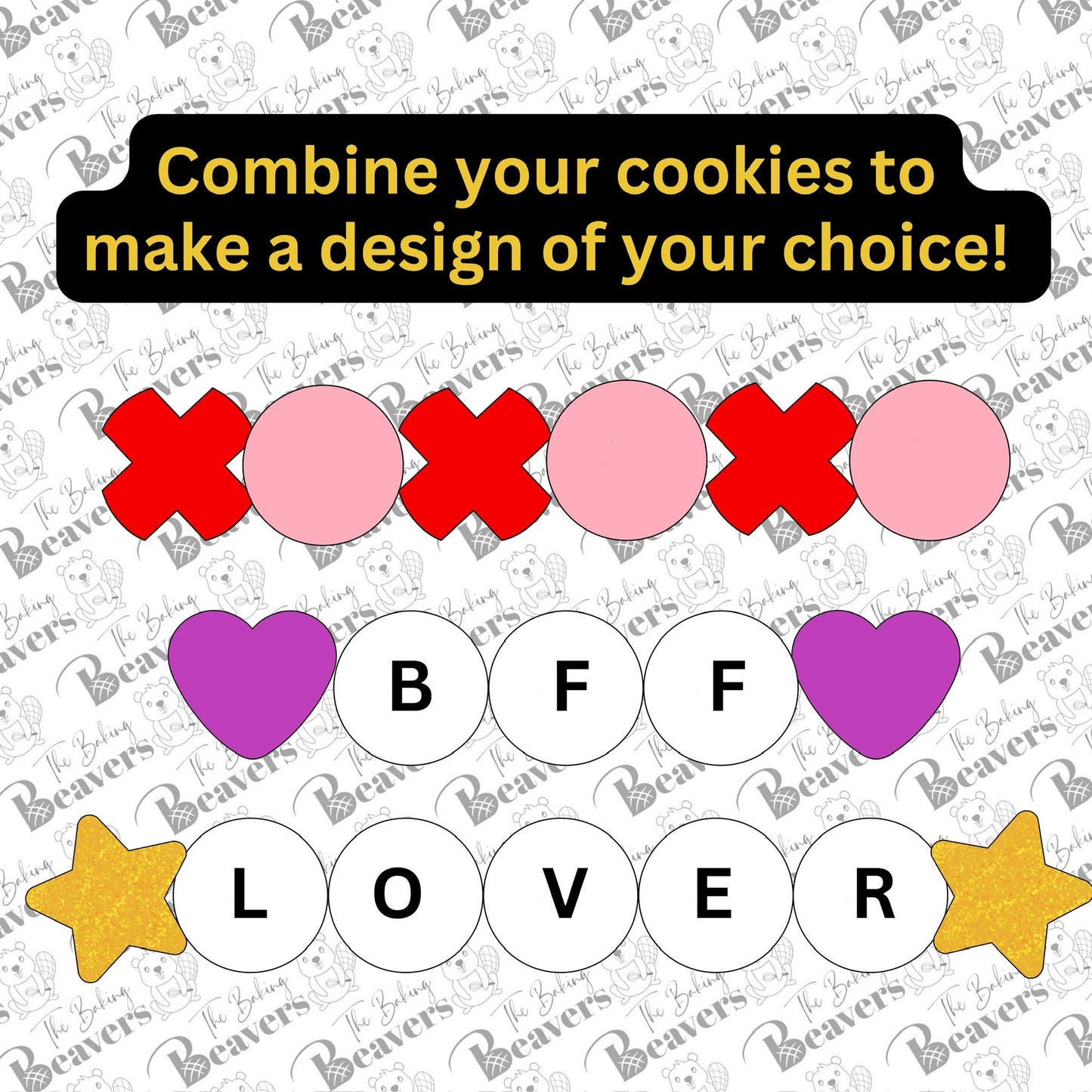 Friendship Bracelet Beads - Set of 4 Cookie Cutters