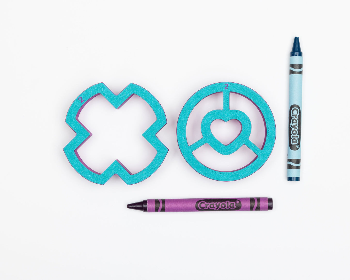 Chunky X and O (with heart cutout) Cookie Cutters (Individually or Set of 2)