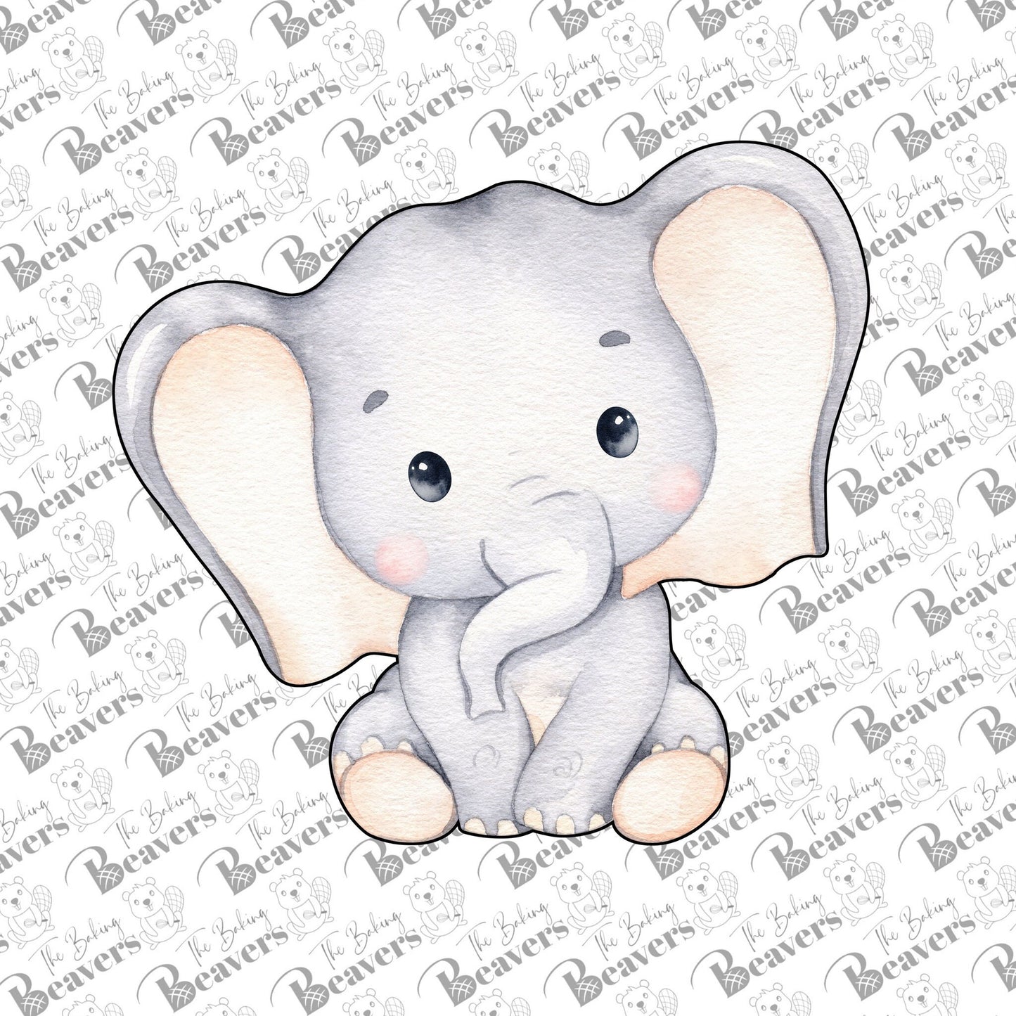 Elephant (sitting) Cookie Cutter