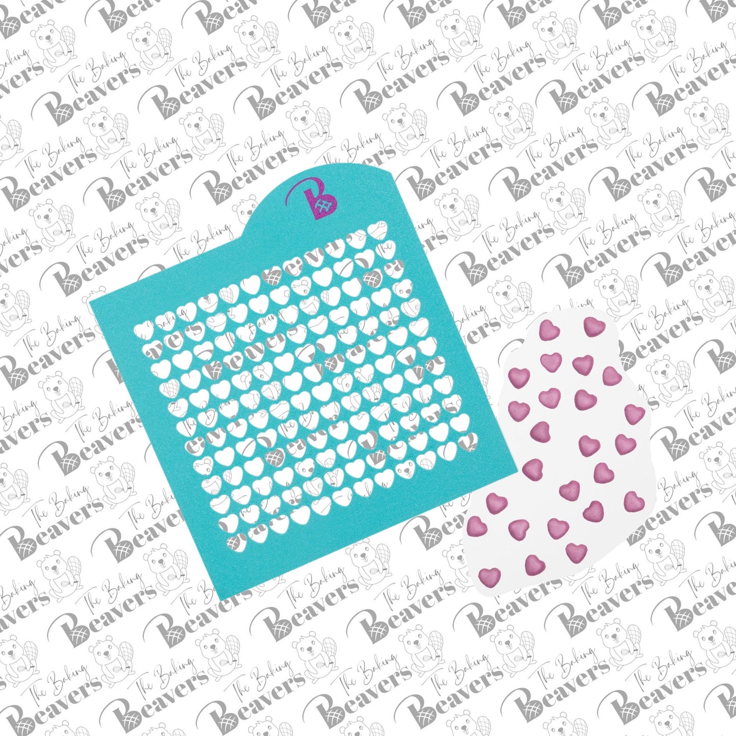 Rounded Heart Sprinkle Stencils (Sm, Md, or Lg)