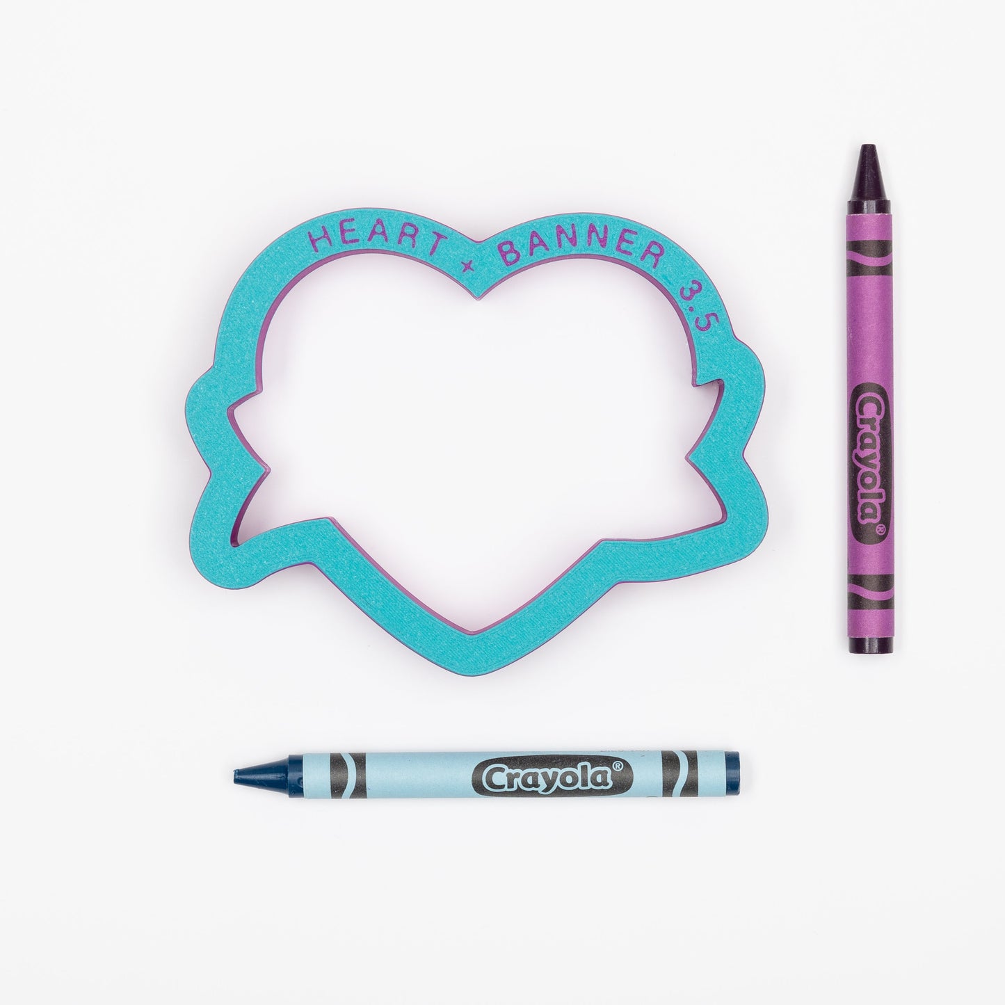 Heart with Personalization Banner Cookie Cutter