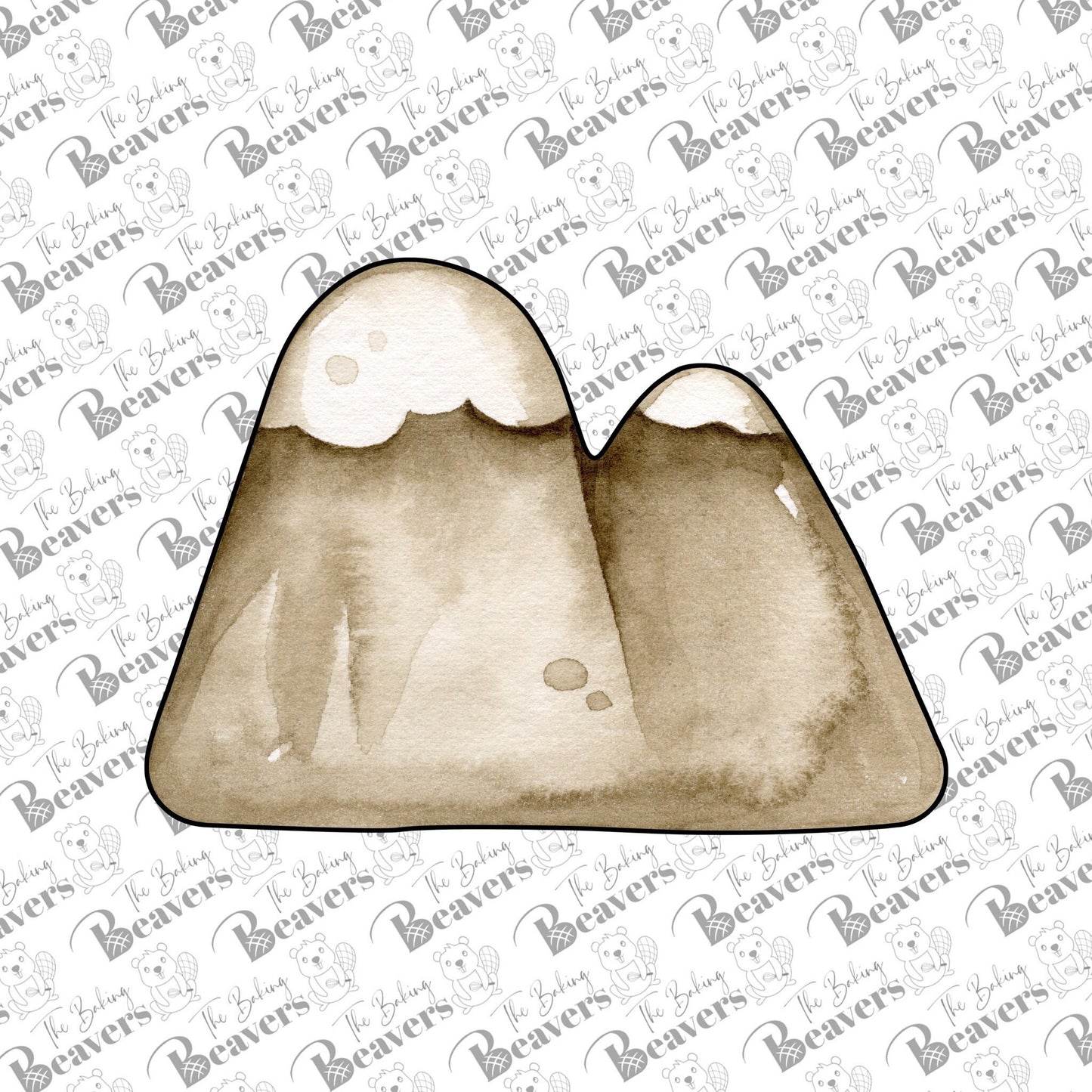 Rounded Mountain Peaks #2 Cookie Cutter