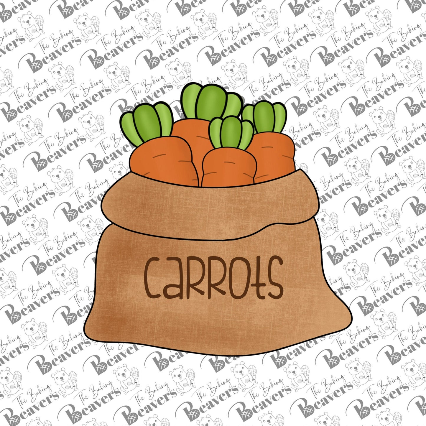 Sack of Carrot Cookie Cutter
