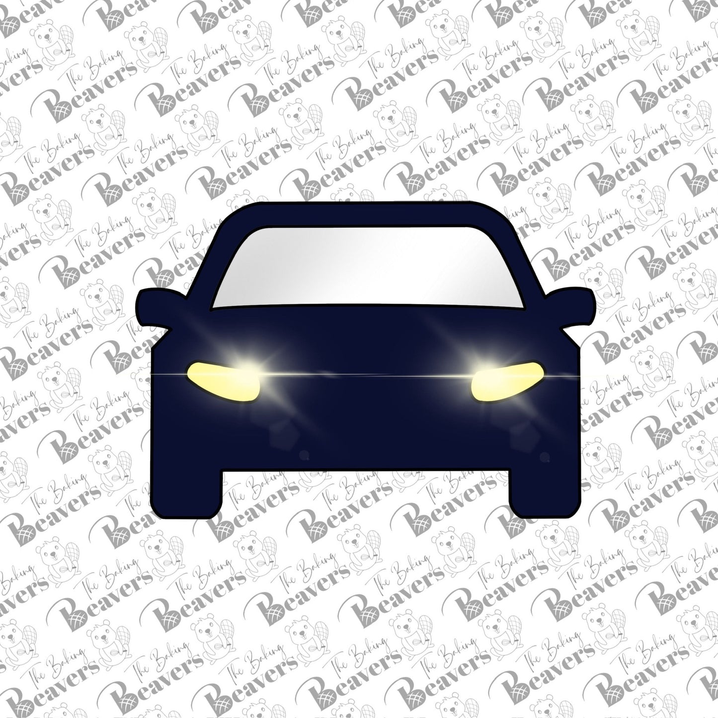 Front View of Car Cookie Cutter