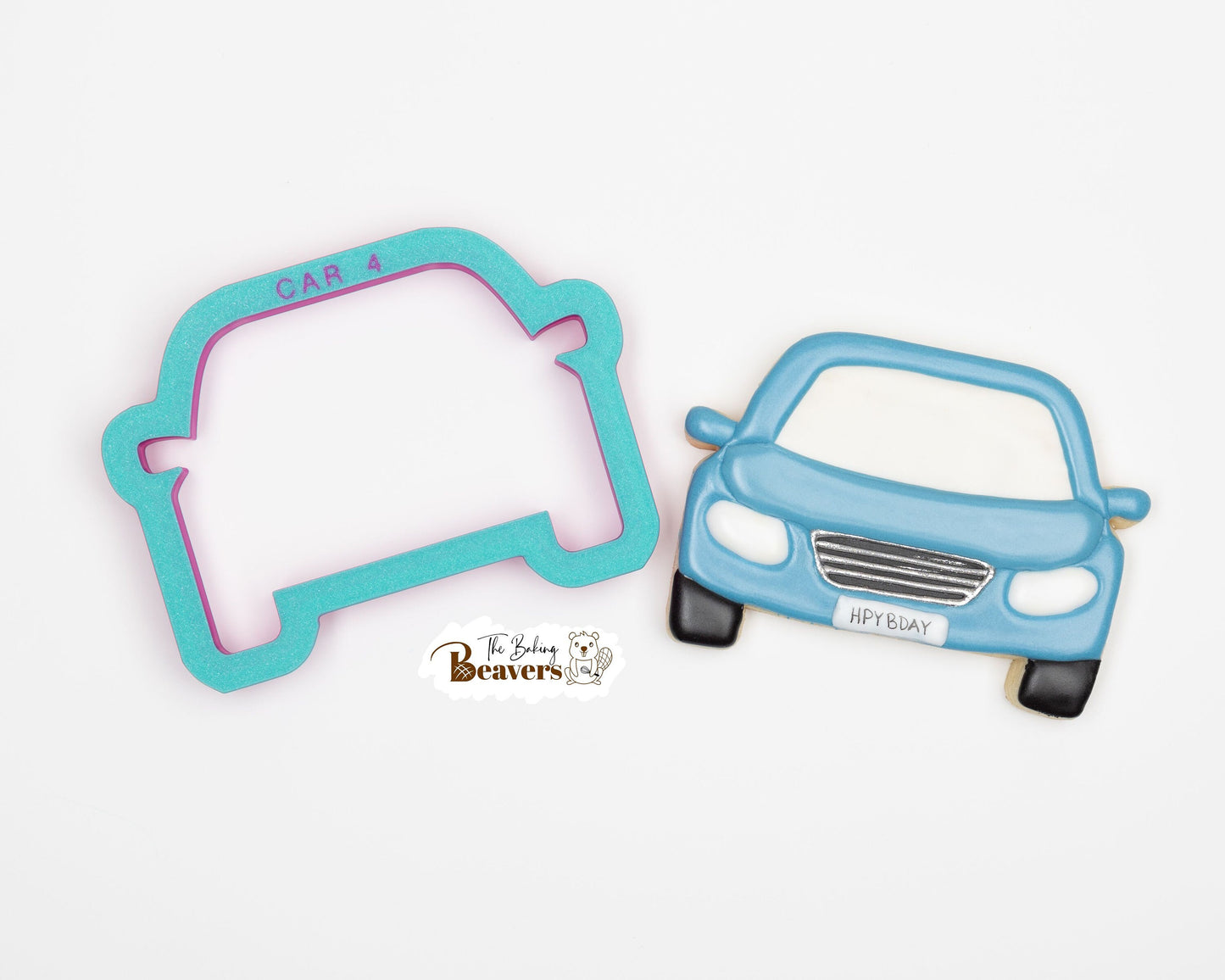 Front View of Car Cookie Cutter