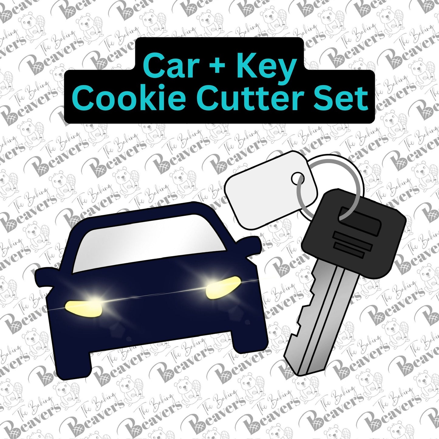 Keys & Car Cookie Cutters (Set of 2)