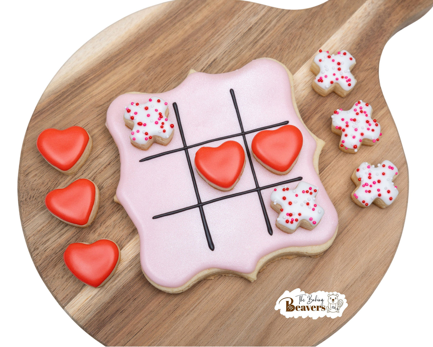 Valentine's Day Tic Tac Toe with Micro Cutter Playing Pieces Set