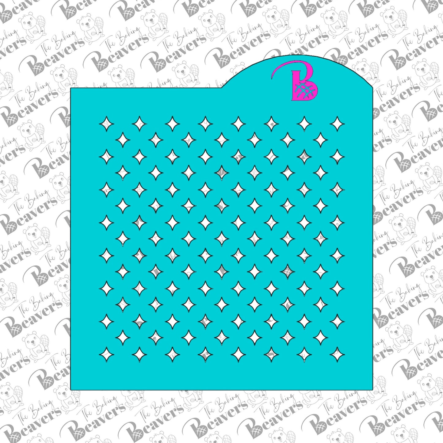 Diamond Star Sprinkle Stencil