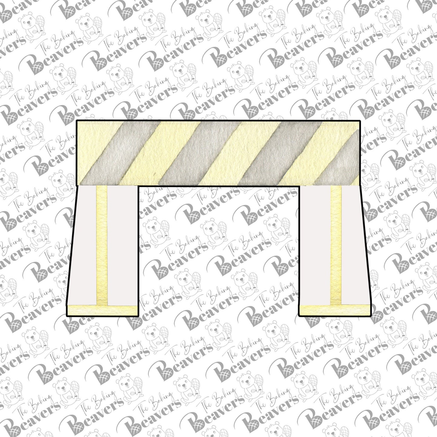 Construction Barrier Cookie Cutter