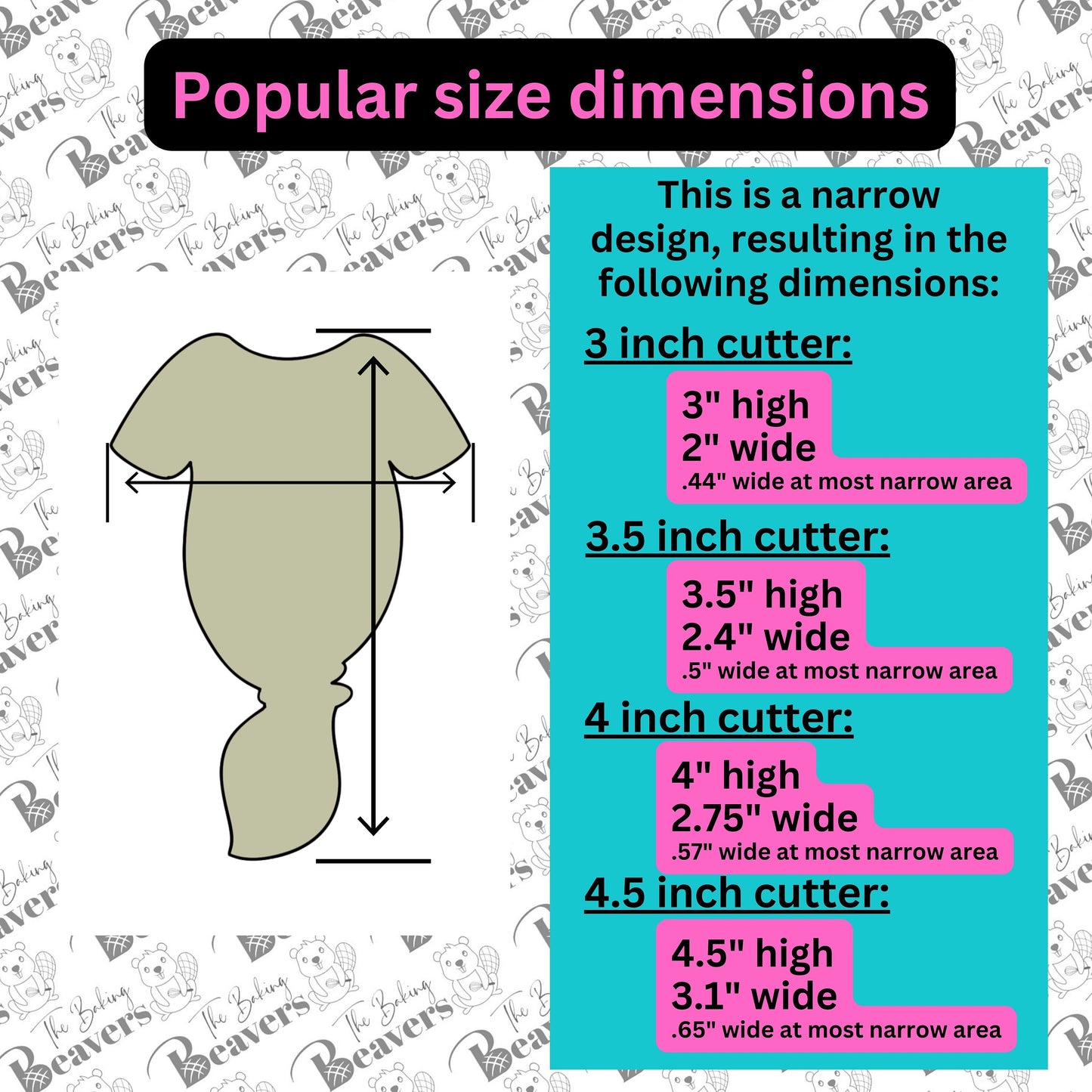 Baby Knot Gown Cookie Cutter