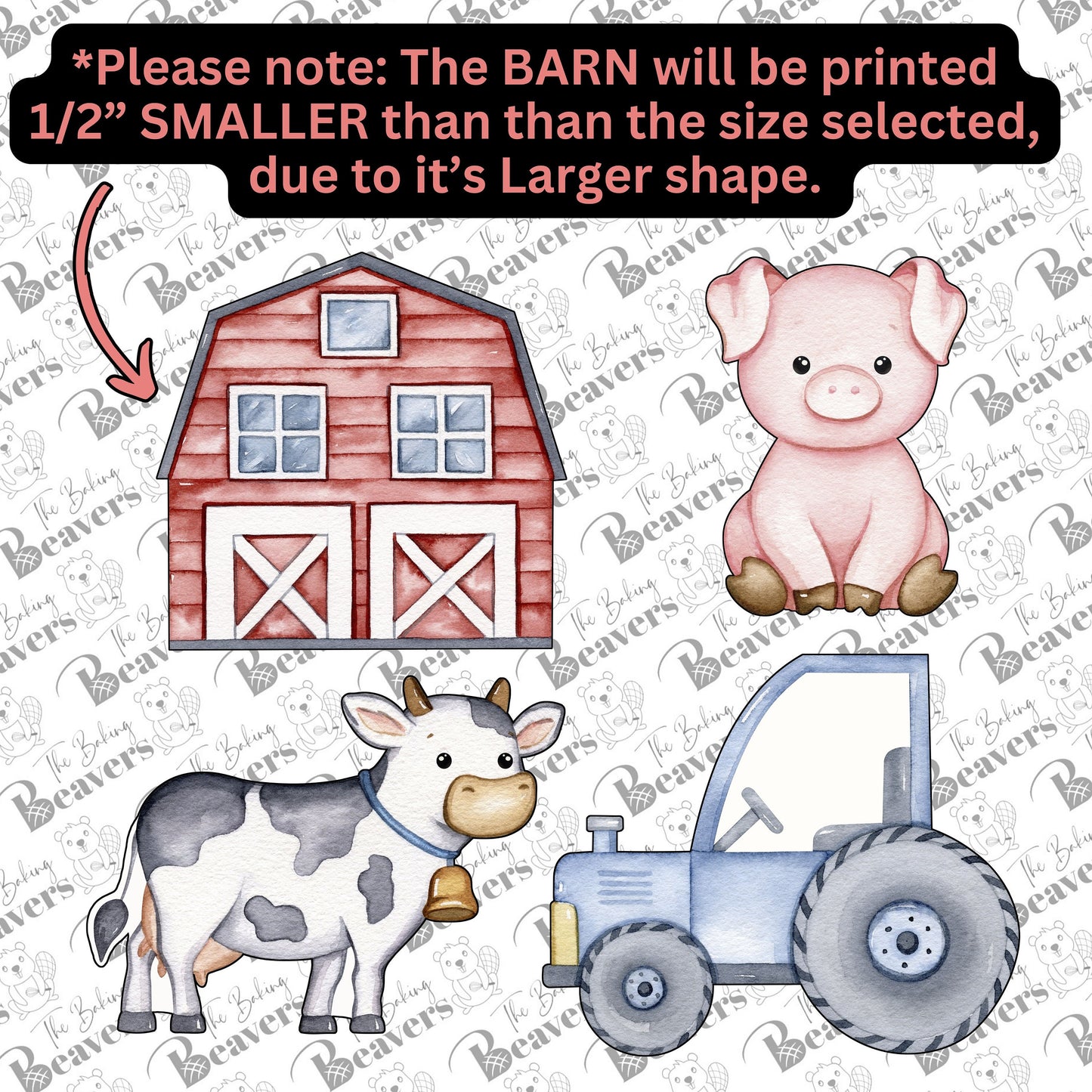 Farm Set of 4 Cookie Cutters