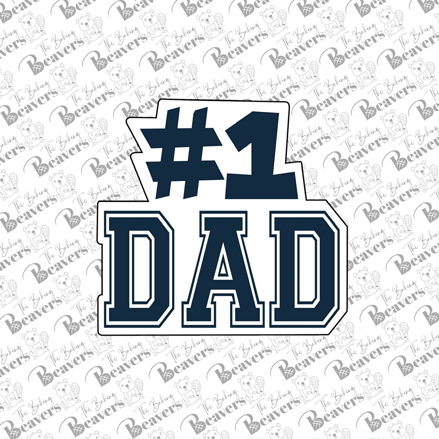 #1 Dad Plaque Cookie Cutter
