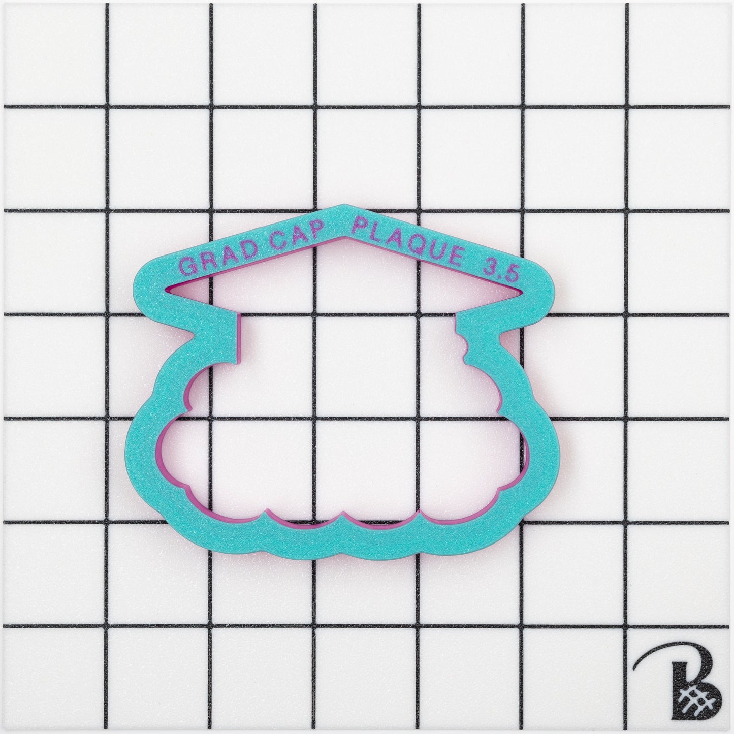 Graduation Cap with Plaque Cookie Cutter