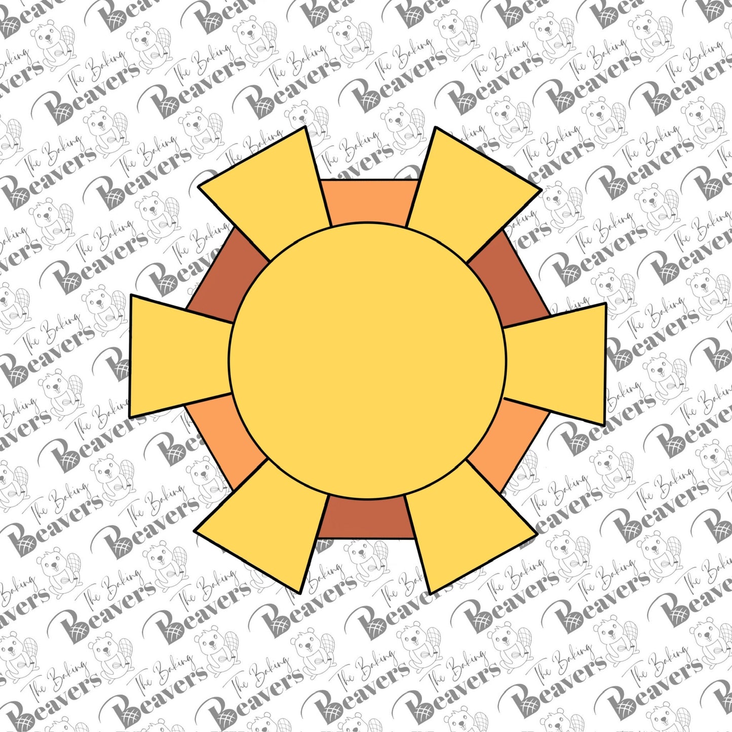 Geometric Sunshine Cookie Cutter