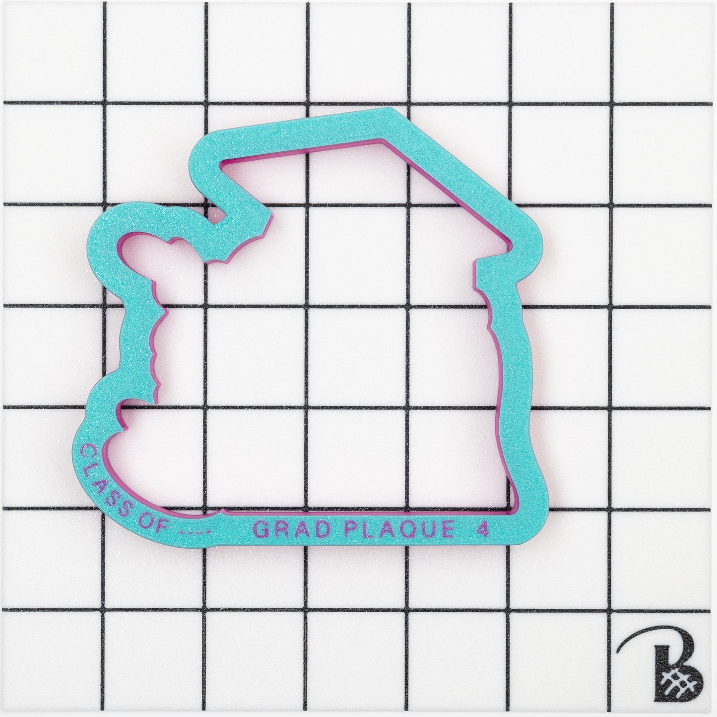Class of 2026 w/ grad cap Plaque Cookie Cutter
