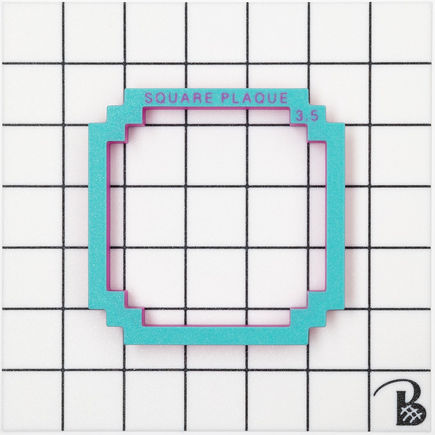 Square plaque with 4 Cut Corners - Cookie Cutter