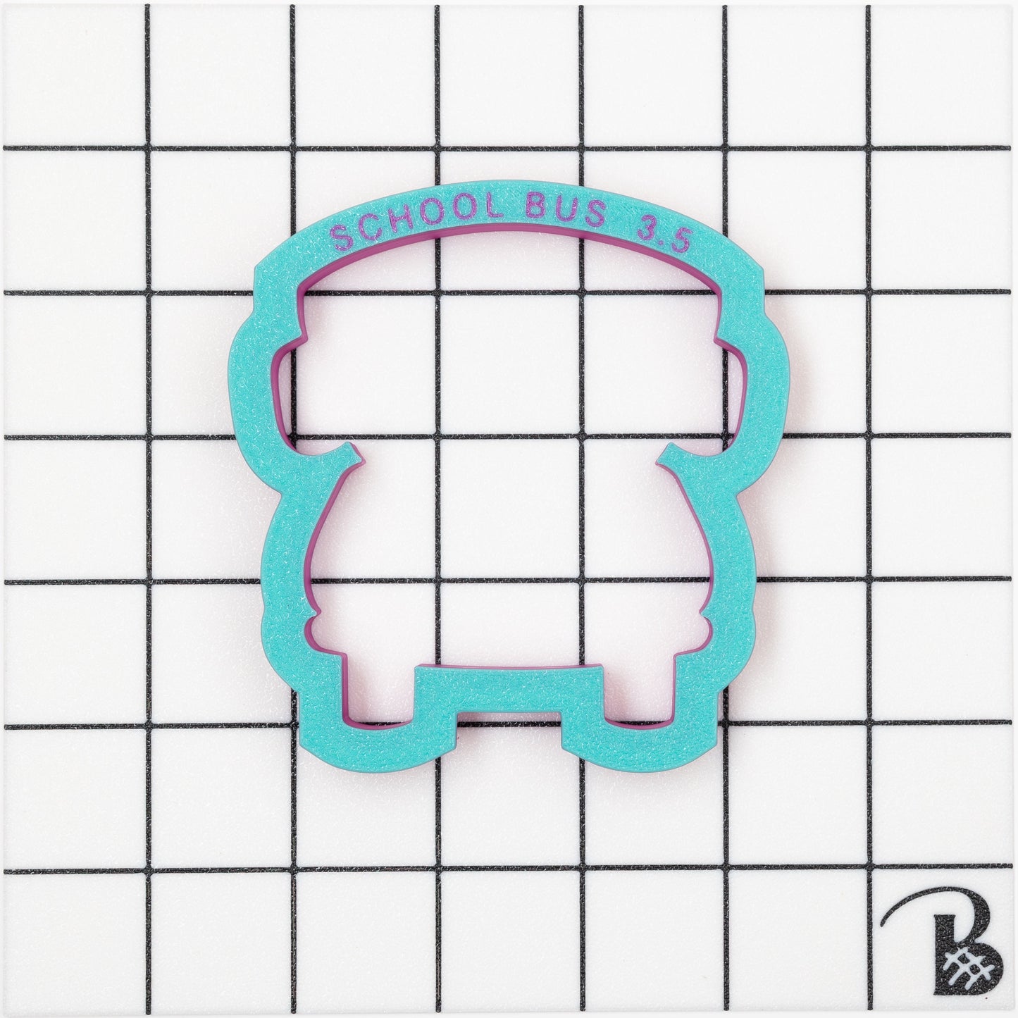 School Bus Cookie Cutter (Front View) (recommend sizing down)