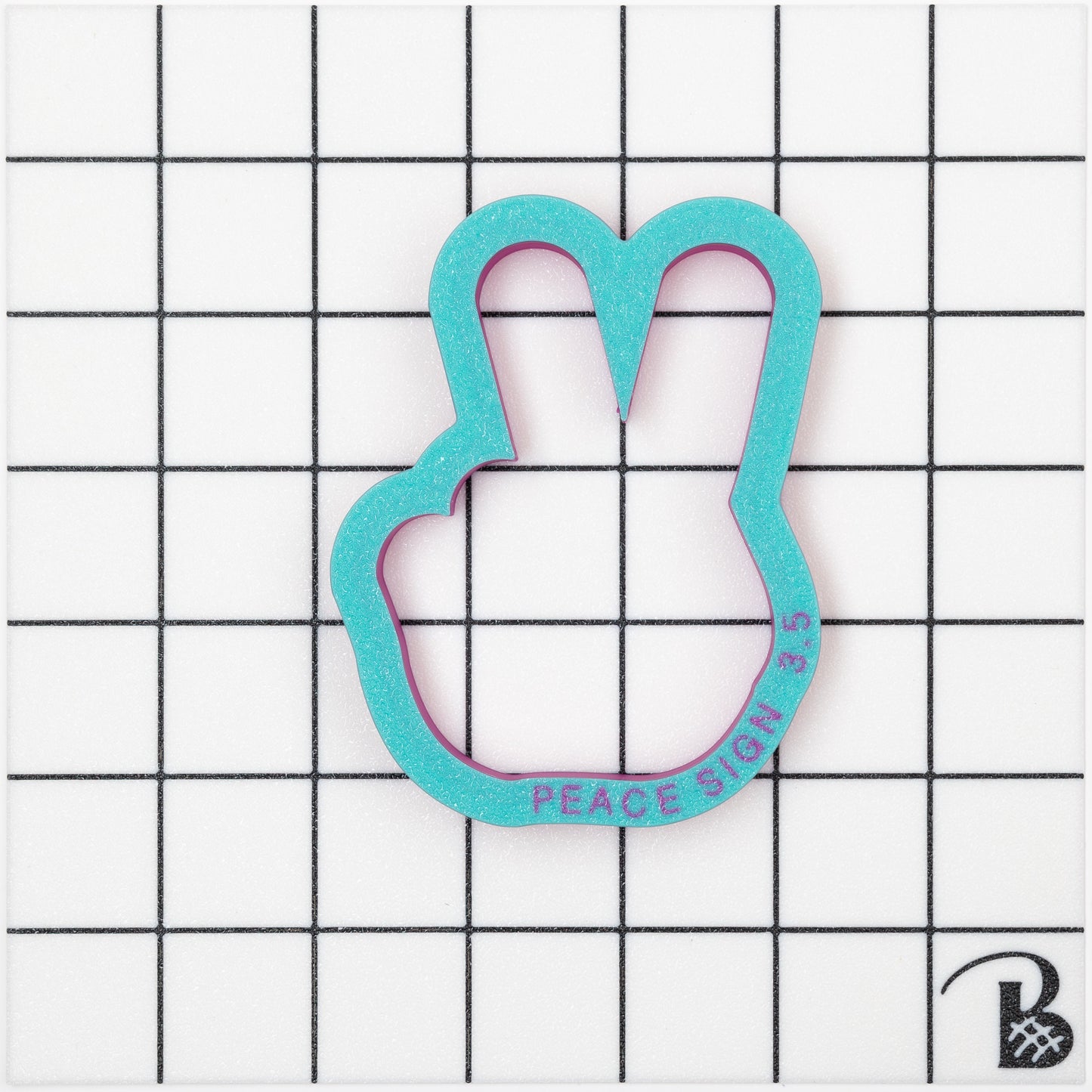 Peace Hand Gesture Cookie Cutter