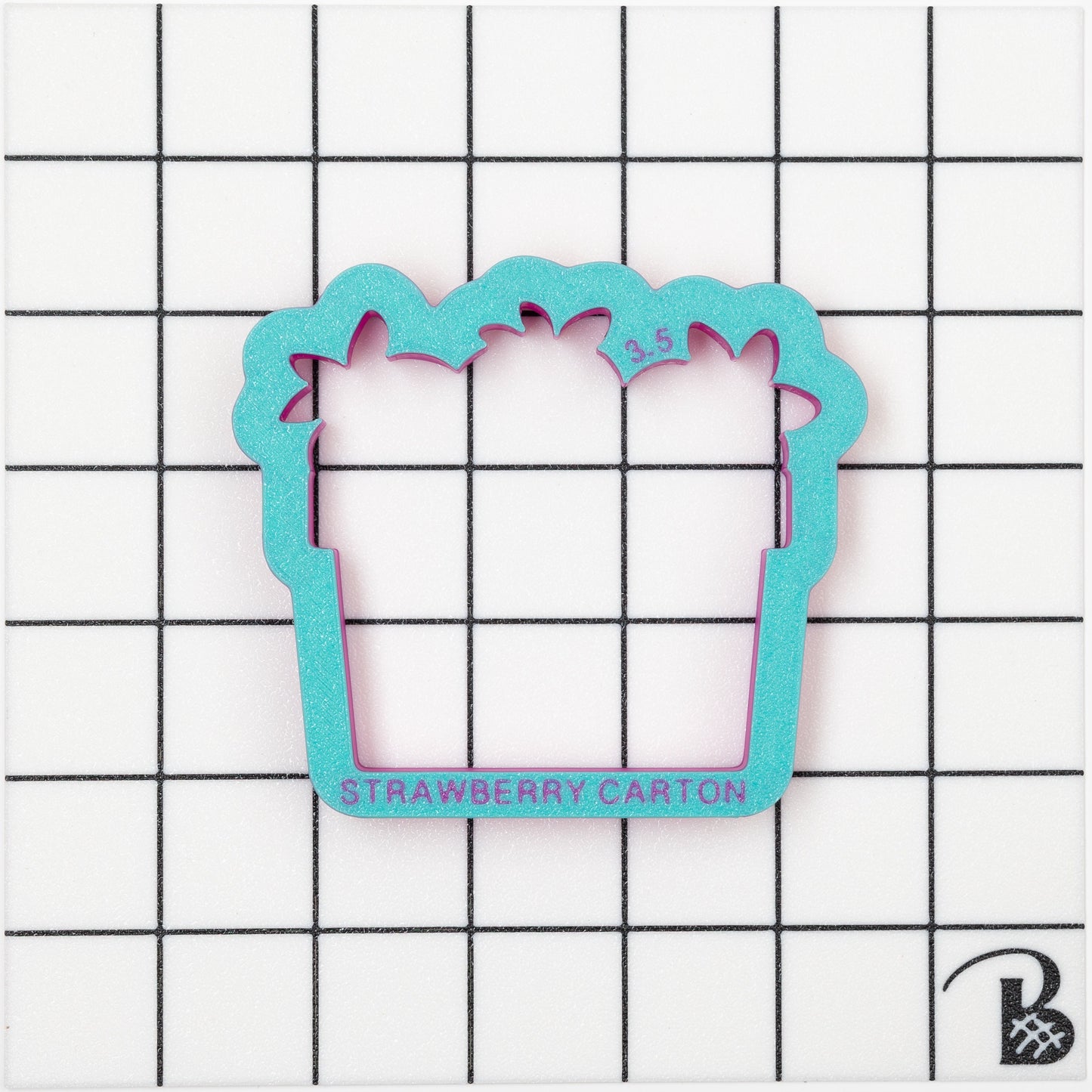 Strawberry Carton Cookie Cutter
