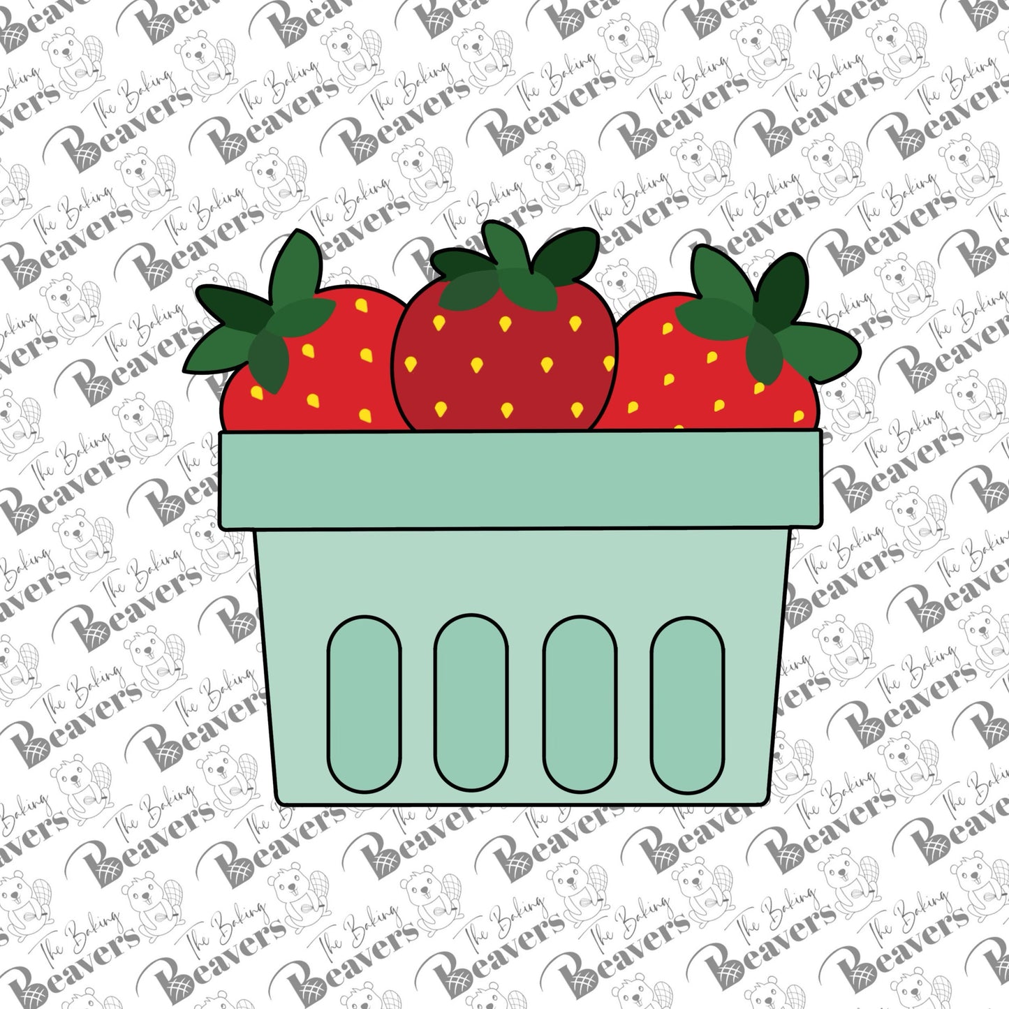Strawberry Carton Cookie Cutter