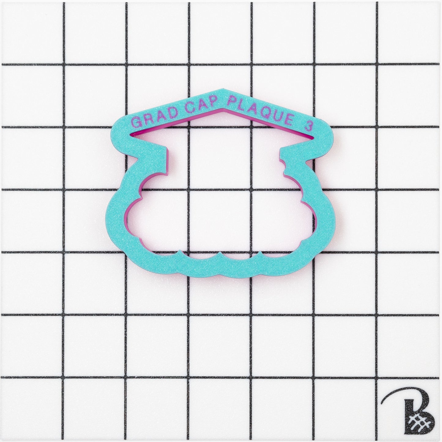 Graduation Cap with Plaque Cookie Cutter