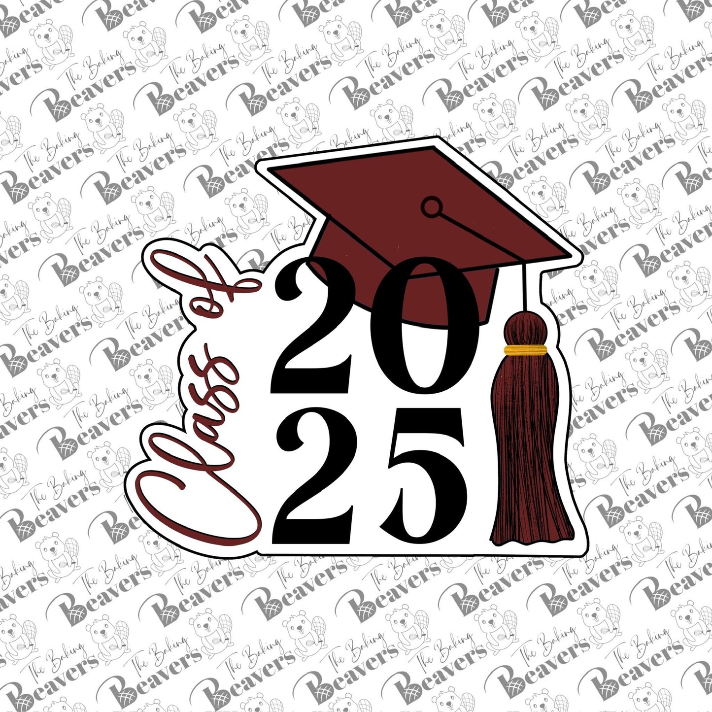 Class of 2026 w/ grad cap Plaque Cookie Cutter