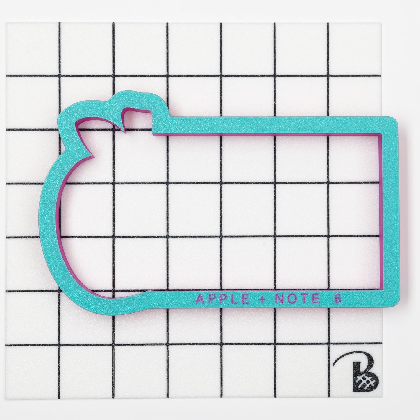 Teacher Note Plaque Cookie Cutter (optional 2 part paper stencil) (recommend sizing UP)