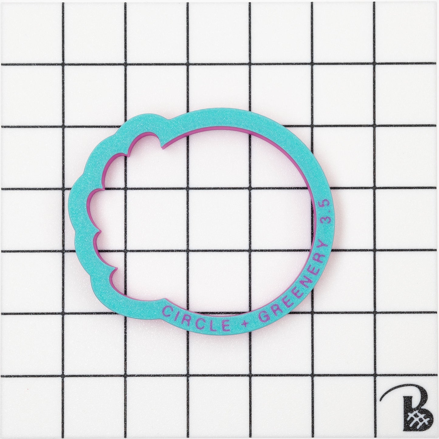 Circle with Greenery Plaque Cookie Cutter
