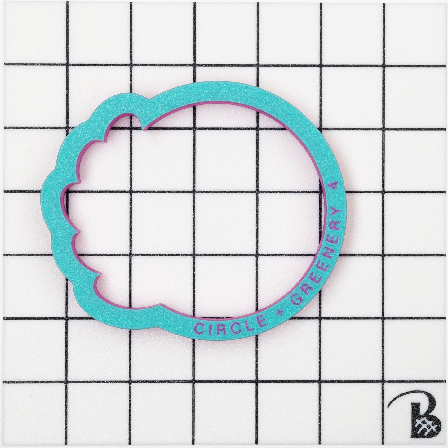 Circle with Greenery Plaque Cookie Cutter