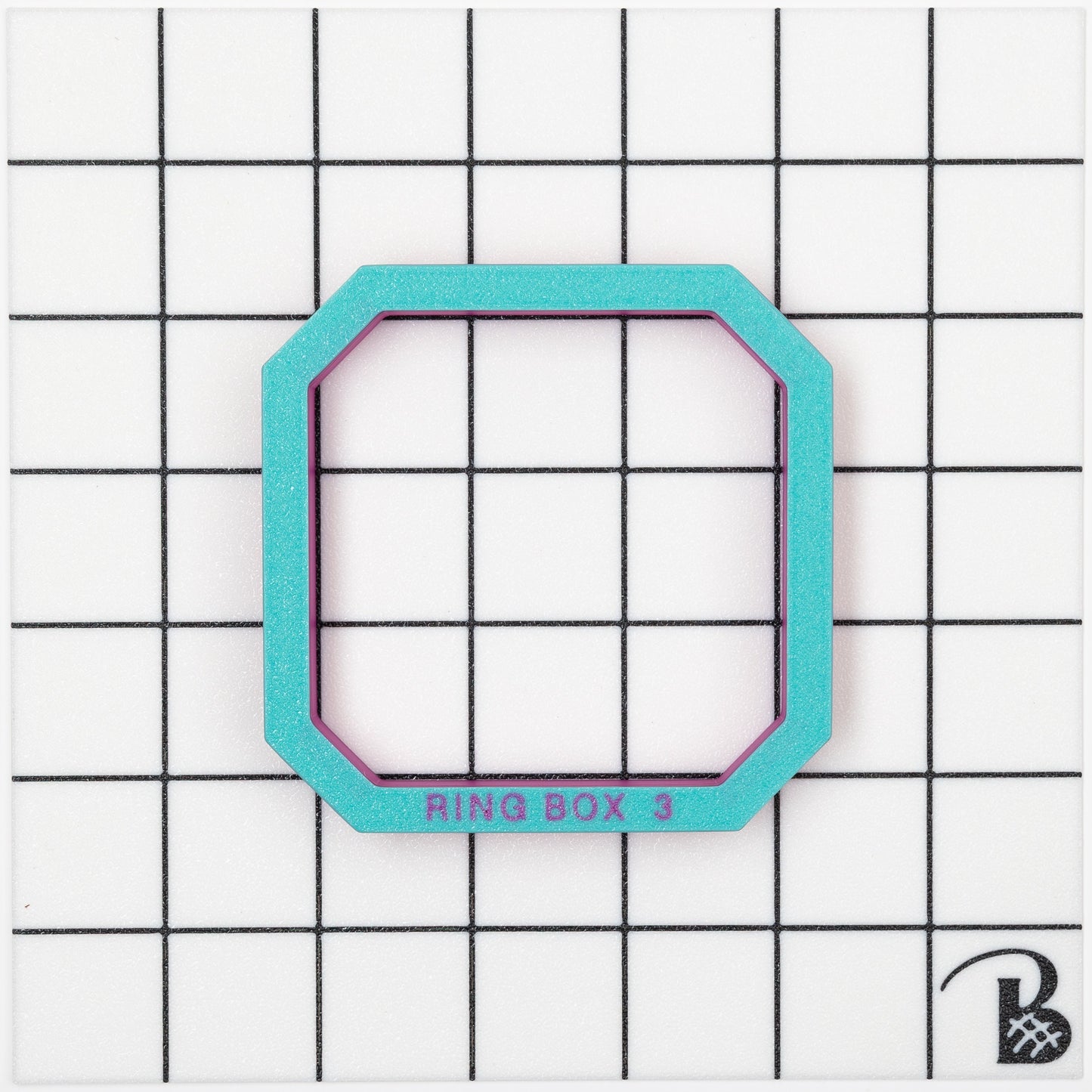 Engagement Ring Box | Square with Cut Corners Cookie Cutter (recommend sizing down)