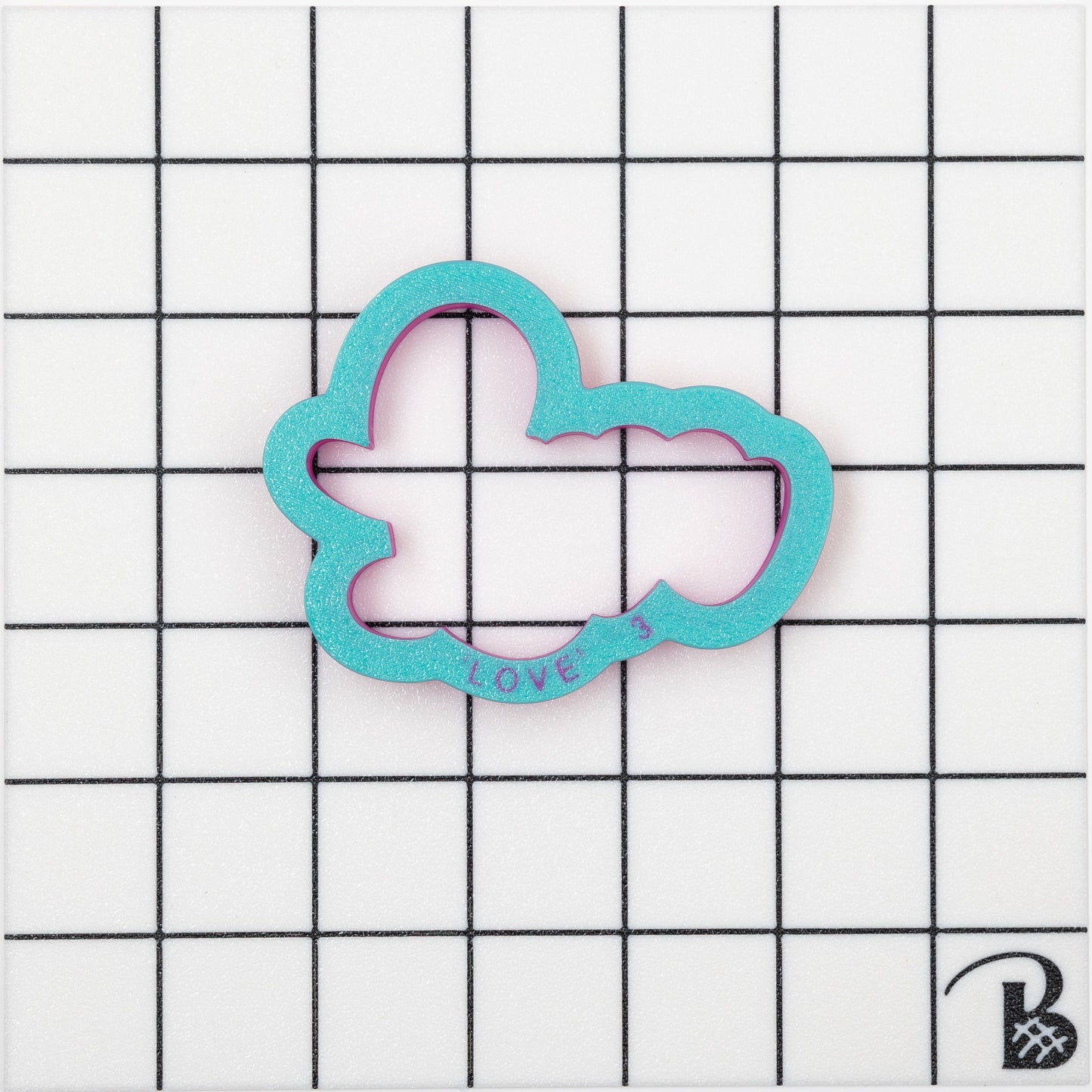 Love Text #2 Cookie Cutter (With or Without Stencil)