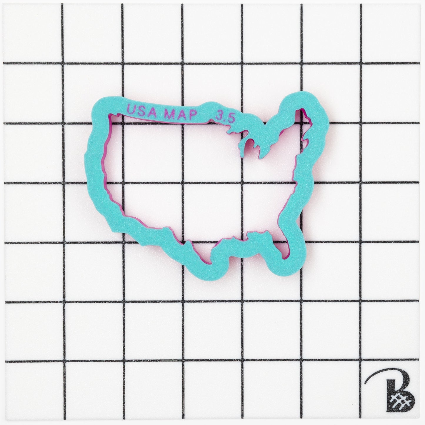 United States Map Cookie Cutter (recommend sizing up)