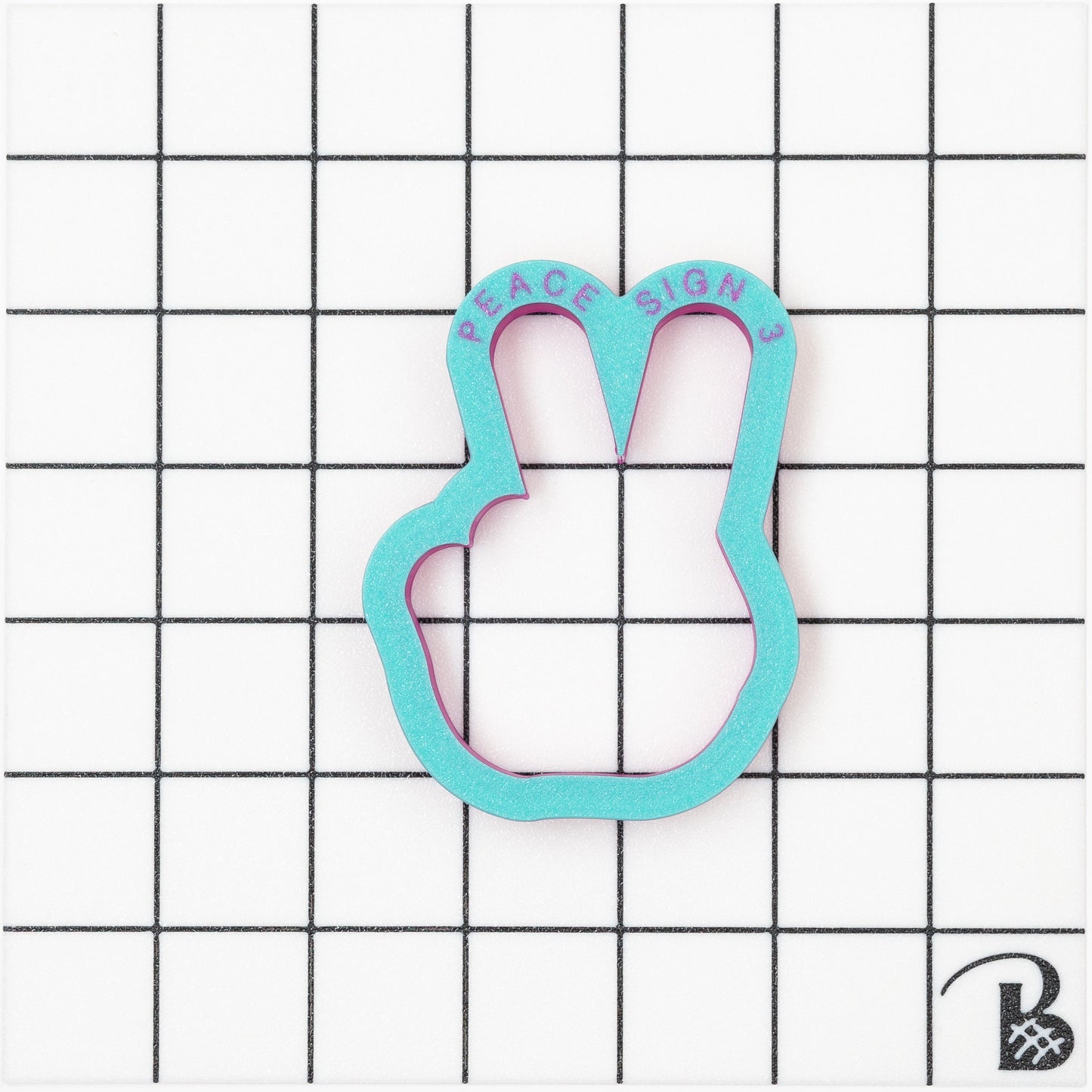 Peace Hand Gesture Cookie Cutter