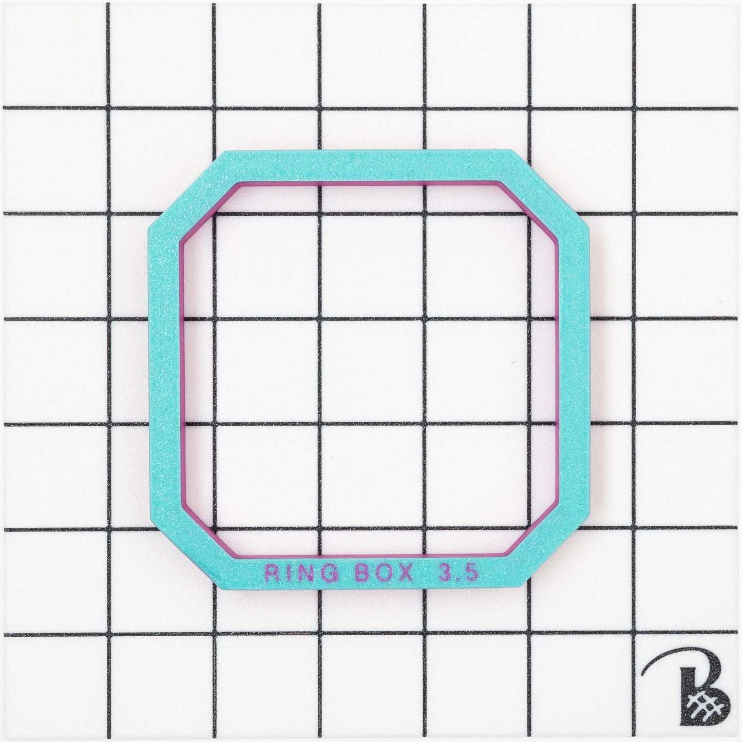 Engagement Ring Box | Square with Cut Corners Cookie Cutter (recommend sizing down)