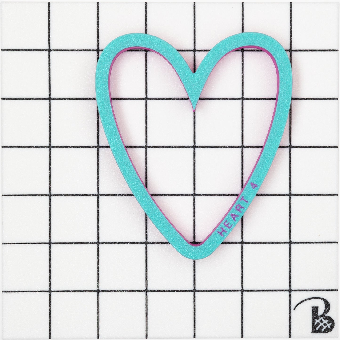 Skinny Heart (version 2) Cookie Cutter