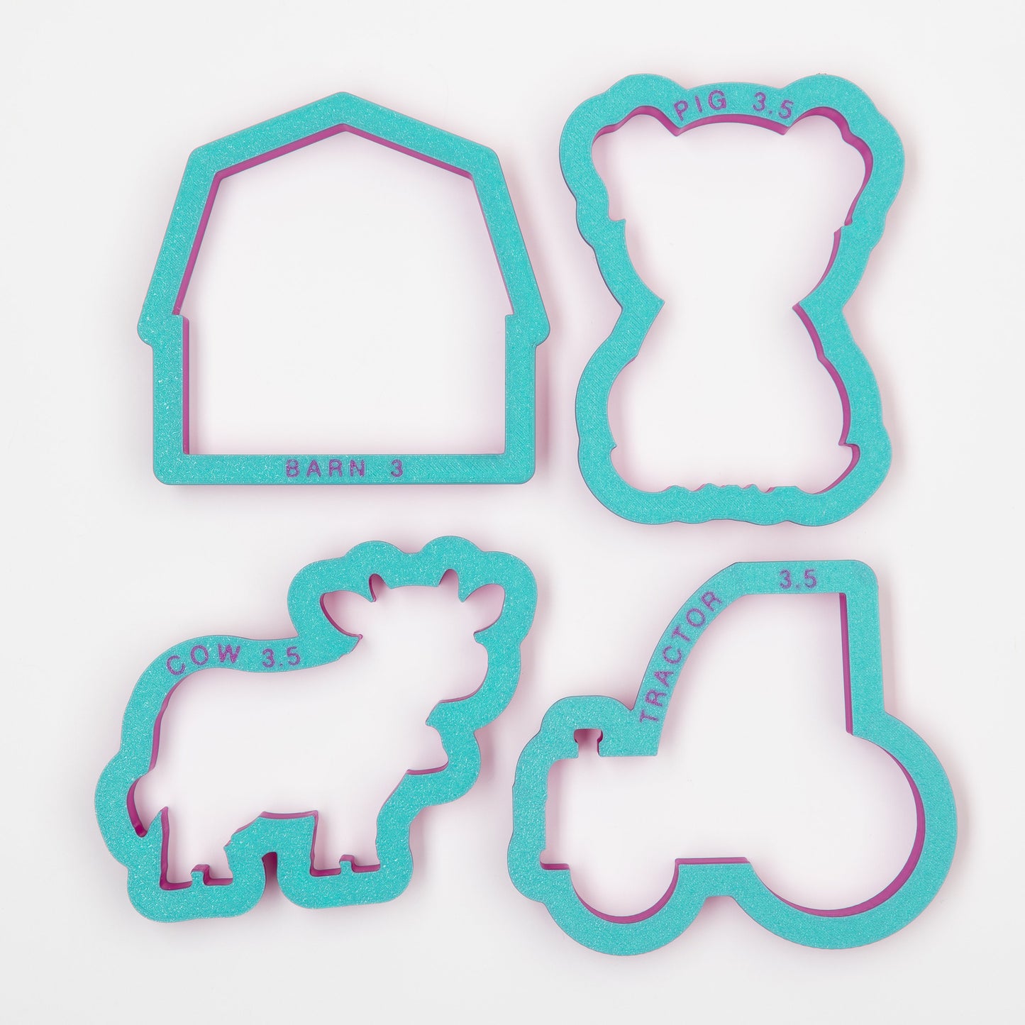 Farm Set of 4 Cookie Cutters