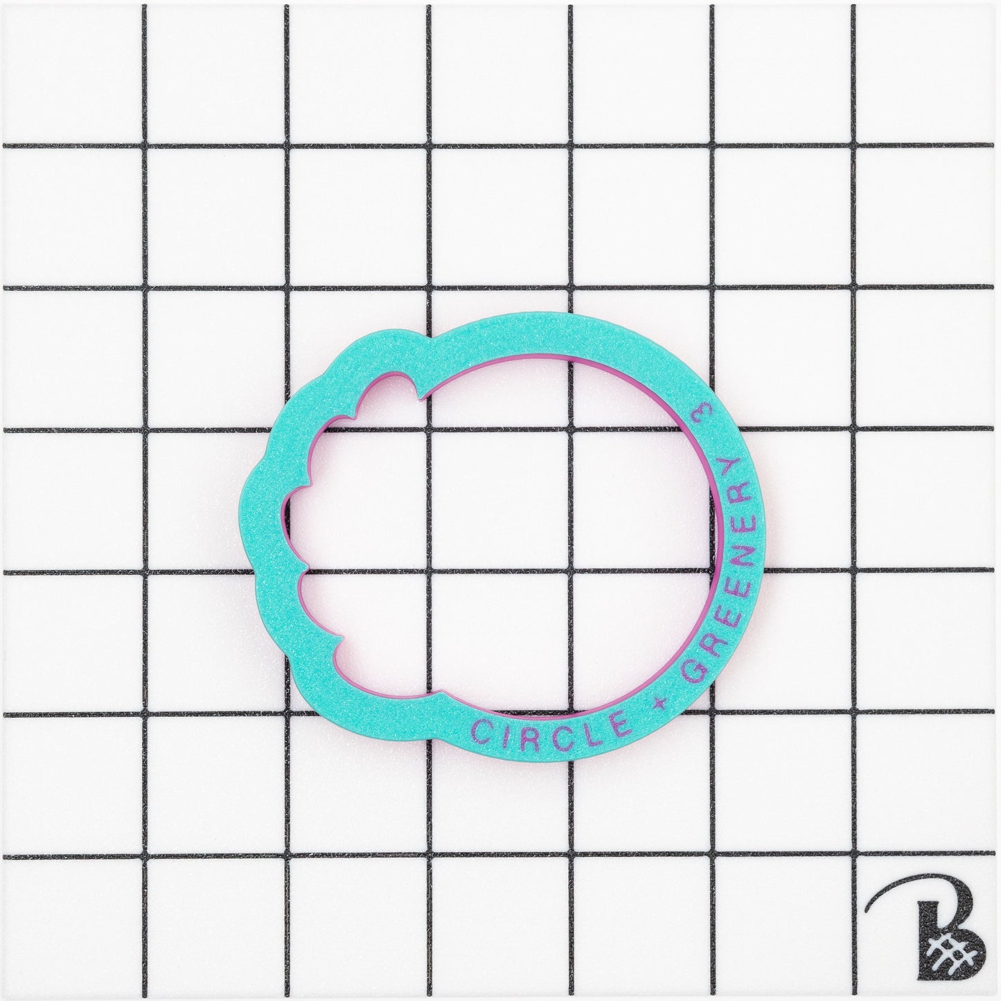 Circle with Greenery Plaque Cookie Cutter