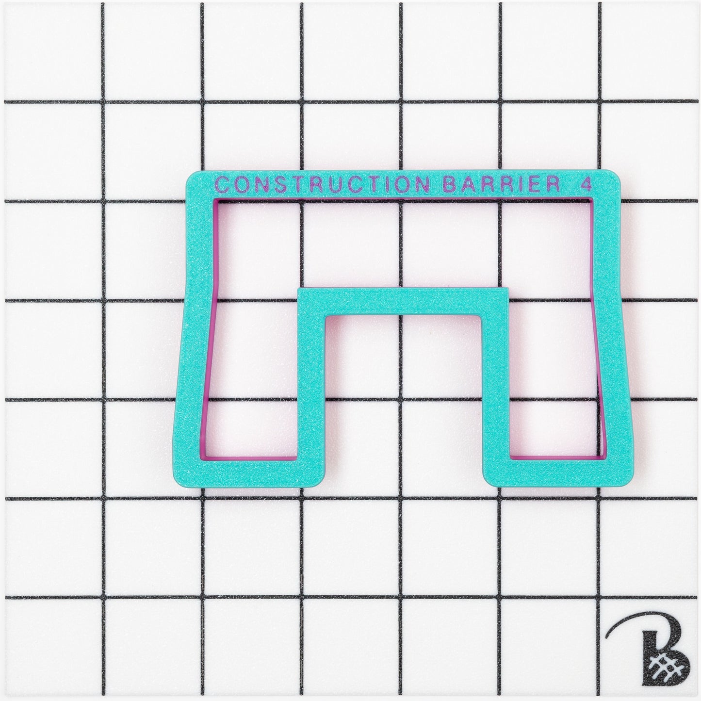 Construction Barrier Cookie Cutter