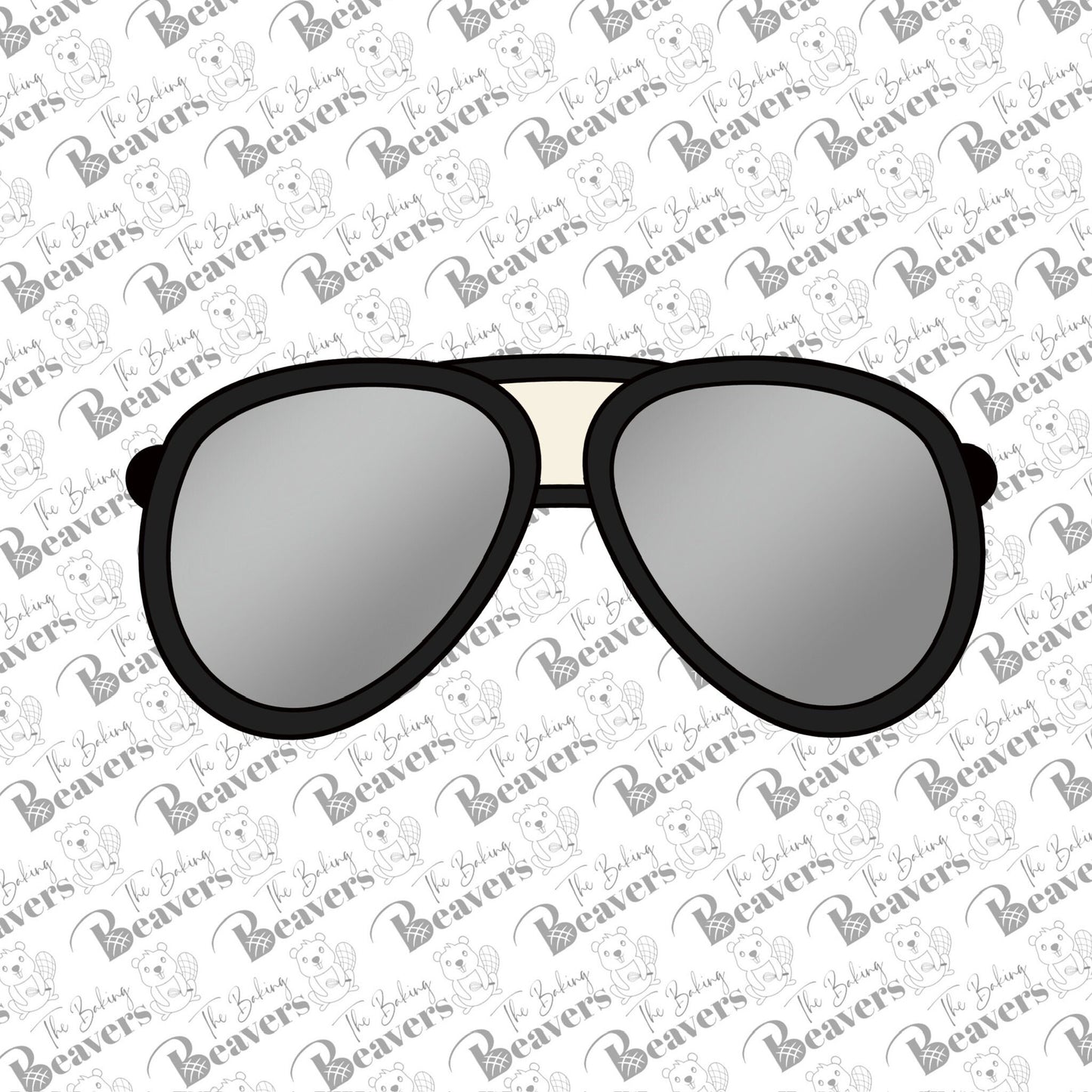 Aviator Sunglasses Cookie Cutter (recommend sizing up)