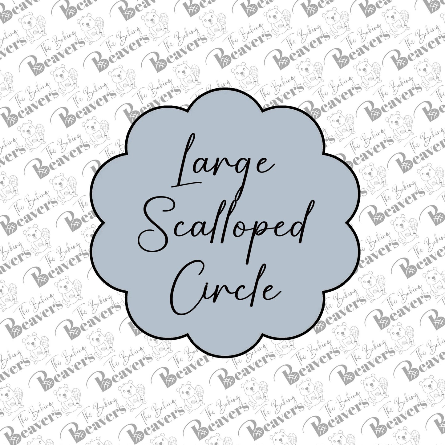 Scalloped Edge Circle Plaque Cookie Cutter