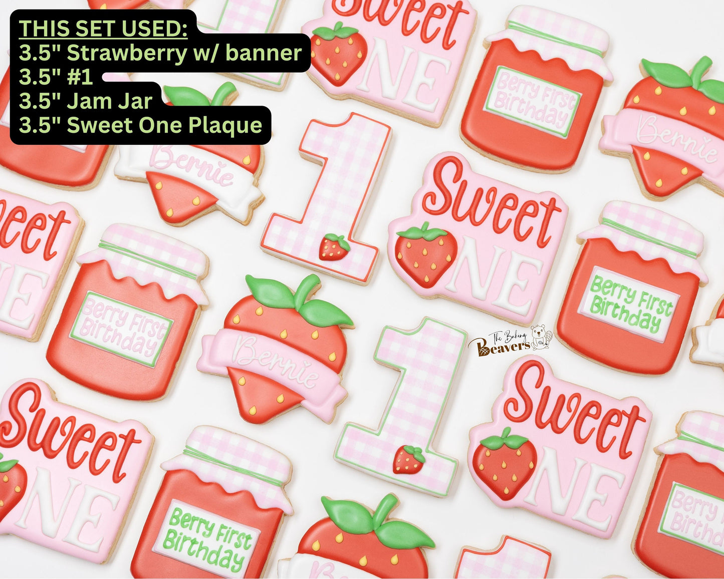 Strawberry with Banner Cookie Cutter