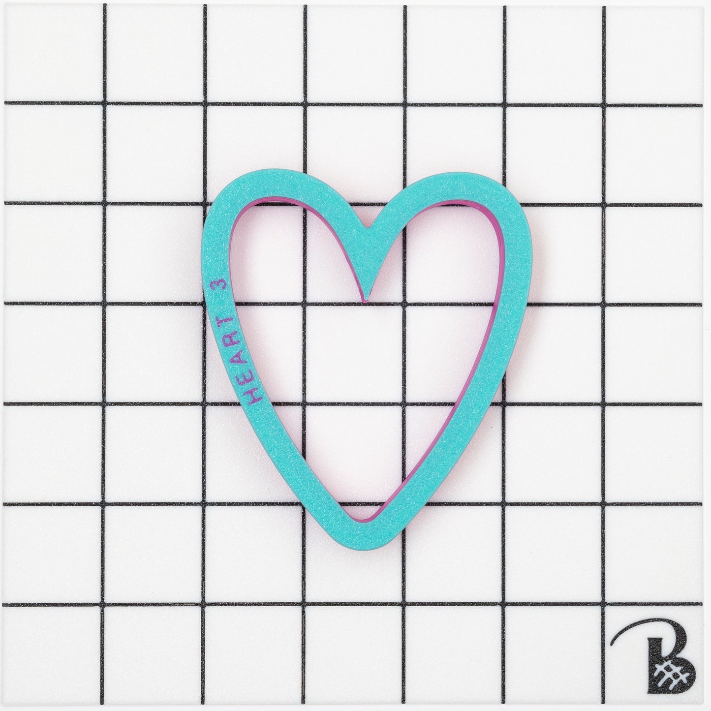 Skinny Heart (version 2) Cookie Cutter