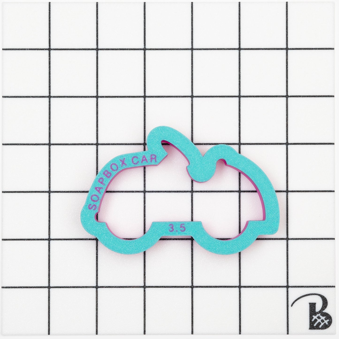 Soapbox Race Car Cookie Cutter (recommend sizing up)