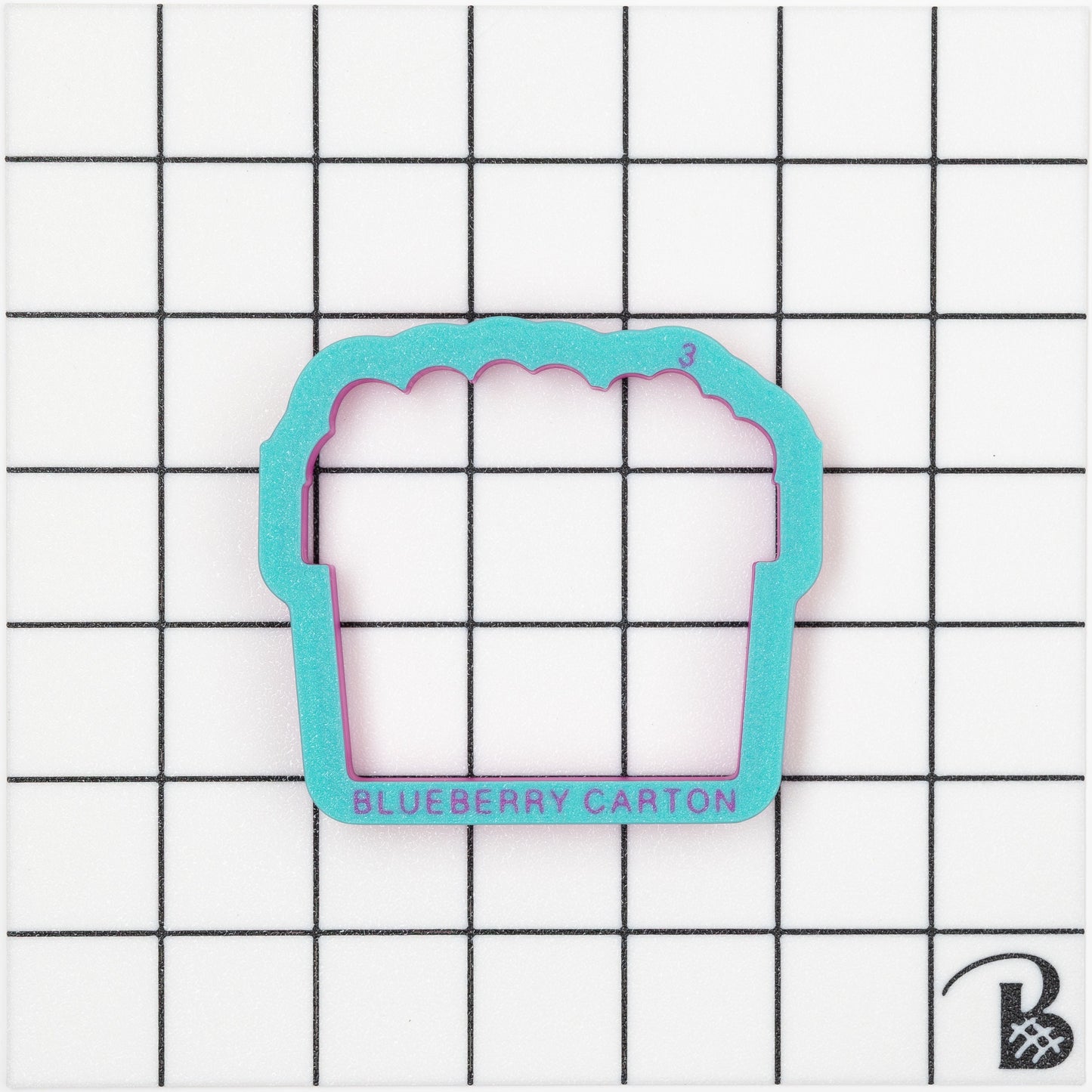 Blueberry Carton Cookie Cutter