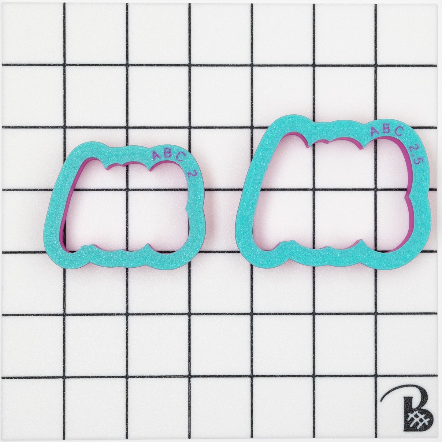 ABC Plaque Cookie Cutter (optional stencil)