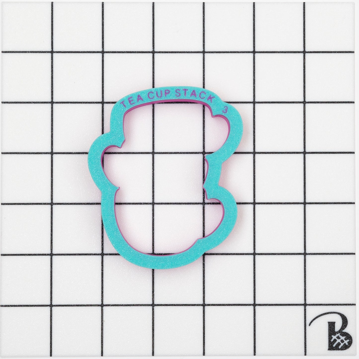 Stack of Tea Cups Cookie Cutter